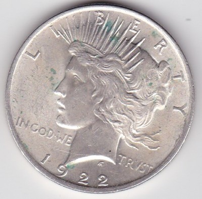 SUA USA 1 PEACE DOLAR DOLLAR 1922 foto