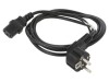Cablu CEE 7/7 ştecăr unghi IEC C13 mamă PVC negru, Lanberg