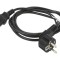 Cablu CEE 7/7 ştecăr unghi IEC C13 mamă PVC negru