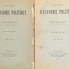 COURS D’ECONOMIE POLITIQUE - CHARLES GIDE, 1923