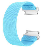 Curea textila elastica, compatibila Samsung Galaxy Watch3 40mm, telescoape Quick Release, Uranian Blue
