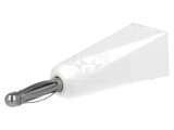Mufă Banană 2mm 5A Albă pentru Cablu