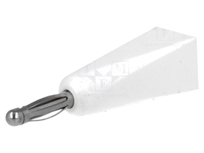 Conector mufă banană 2mm albă 5A foto