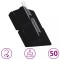 vidaXL Set de umerașe anti-alunecare, 50 buc., negru, catifea