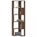 VidaXL Bibliotecă 5 niveluri stejar maro 50x50x179cm lemn prelucrat 852588