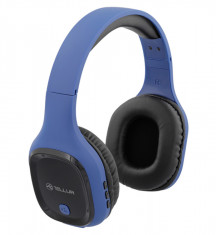 Casti Over-ear Bluetooth Tellur Pulse, Microfon, Albastru foto