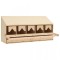 Cuibar gaini cu 5 compartimente 117x33x54 cm lemn masiv pin