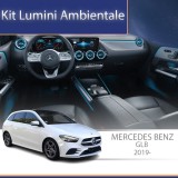 Kit lumini ambientale Mercedes GLB pentru usi si picioare, control OEM sau telefon