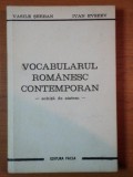 VOCABULARUL ROMANESC CONTEMPORAN, SCHITA DE SISTEM de VASILE SERBAN SI IVAN EVSEEV