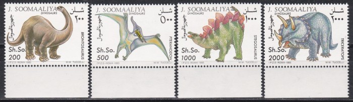 Somalia 1993 - Animale preistorice, MNH