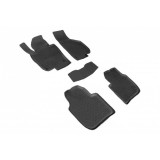 Covorase Cauciuc Premium Stil Tavita Skoda Superb 2 2008-2015, Negru, Fara Miros, Acoperire Integrala