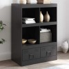 VidaXL Dulap &icirc;nalt, negru, 67x39x95 cm, oțel 841799