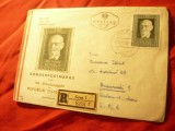 Plic FDC - 40 Ani R.Austriaca Pres. C.Redin 1958 , circulat