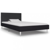 VidaXL Cadru de pat, negru, 90 x 200 cm, material textil