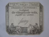 Franta 50 Sols 1793 Saussay,bancnota din imagini la cel mai mic pret