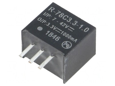 Convertor DC/DC 3.3W 7-42V la 3.3V 1A SIP3 foto