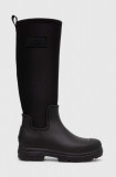 Cumpara ieftin UGG cizme Droplet Tall femei, culoarea negru, cu toc plat, izolare usoara, 1151350