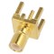 Conector SMB drept 50&Omega; THT cablu