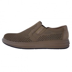 Pantofi barbati, din piele naturala, marca Rieker, B6355-64-03-22, bej foto