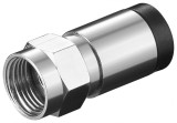 Conector coaxial F pentru compresie, Goobay G12269