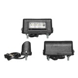 Lampa auto BestAutoVest pentru numar 12/24V partea Dreapta/ Stanga cu leduri 75x40x30mm carcasa neagra , 1 buc., Rapid