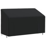 Husă banchetă cu 3 locuri, negru, 165x70x65/94 cm, Oxford 420D