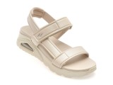 Sandale SKECHERS bej, UNO, din piele ecologica