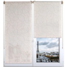 Rulou Textil Imprimat 90X150 Cm &ndash; Bej Compoziție Polyester | Jaluzele