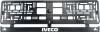 Set 2 bucati, suport numar inmatriculare IVECO, Autohelix MSA