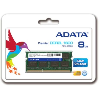 Memorie RAM notebook Adata, SODIMM, DDR3L, 8GB, CL11, 1600Mhz foto