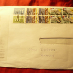 Plic francat cu 31 timbre Olanda 2010