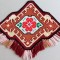 Cusatura traditionala romaneasca, motiv floral si geometric, mic peretar anii 60
