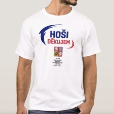 Echipa națională de hochei tricou de bărbați HO&Scaron;I DĚKUJEM Ice Hockey World Championship Czechia MS 2024 White - XXL