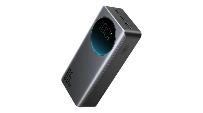 Powerbank Joyroom 30000mAh 65W cu afișaj digital (JR-PBF05) - negru