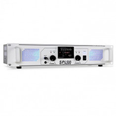 Skytec SPL-500 PA amplificator USB SD MP3 1600W alb foto