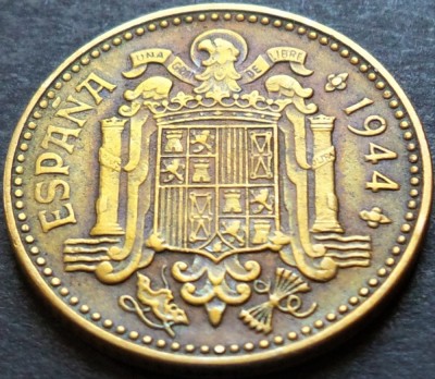 Moneda istorica 1 PESETA - SPANIA, anul 1944 * cod 4002 B = excelentă foto