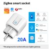 Priza Smart WiFi 20A 4400W Tuya Alexa, Monitorizare Consum, Control Vocal, Smart Life