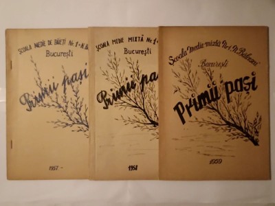 Primii pași: Școala Medie Mixtă nr. 1 Nicolae Bălcescu, București (1957; 1958; 1959) (revista școlii) foto