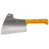 Satar Macelarie IdeallStore&reg; Rough Kitchen 38cm, Otel Inoxidabil 440C, 1.1kg, Galben