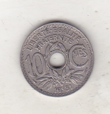 bnk mnd Franta 10 centimes 1931