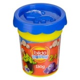 Plastilină &icirc;n pahar cu capac formă animal, 130g, Albastru, CMCLASS