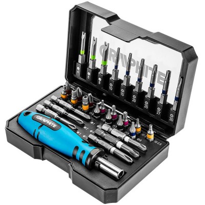 Set biti cu adaptor graphite 56H602 HardWork ToolsRange foto