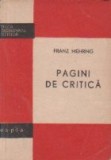 Pagini de critica