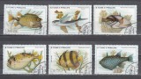 M2 TS1 12 - Timbre foarte vechi - Sao Tome E Principe - pesti, Fauna, Stampilat