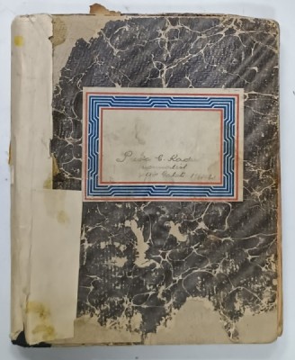 CAIET PENTRU LIMBA ROMANA AL ELEVULUI PREDA C. RADU , CLS. VII , GALATI , 1941-1942 foto