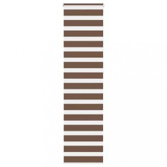 vidaXL Jaluzea tip zebra maro lățime țesătură 50,9 cm poliester