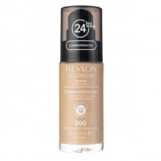 Fond De Ten Revlon Colorstay Oily Skin Cu Pompita - 300 Golden Beige, 30ml foto