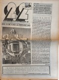 Revista 22 nr. 6 15 Februarie 1991 12 Pagini Brosate Romana Dimensiune 42x30 cm
