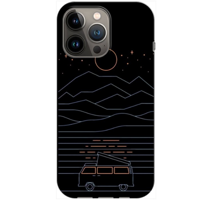 Husa compatibila cu Apple iPhone 12, iPhone 12 Pro model Van Life, Silicon, TPU, Viceversa