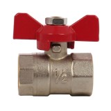 Robinet de trecere cu bila Remer 368FF12, alama, filet interior-interior, 1/2&quot;, maner fluture